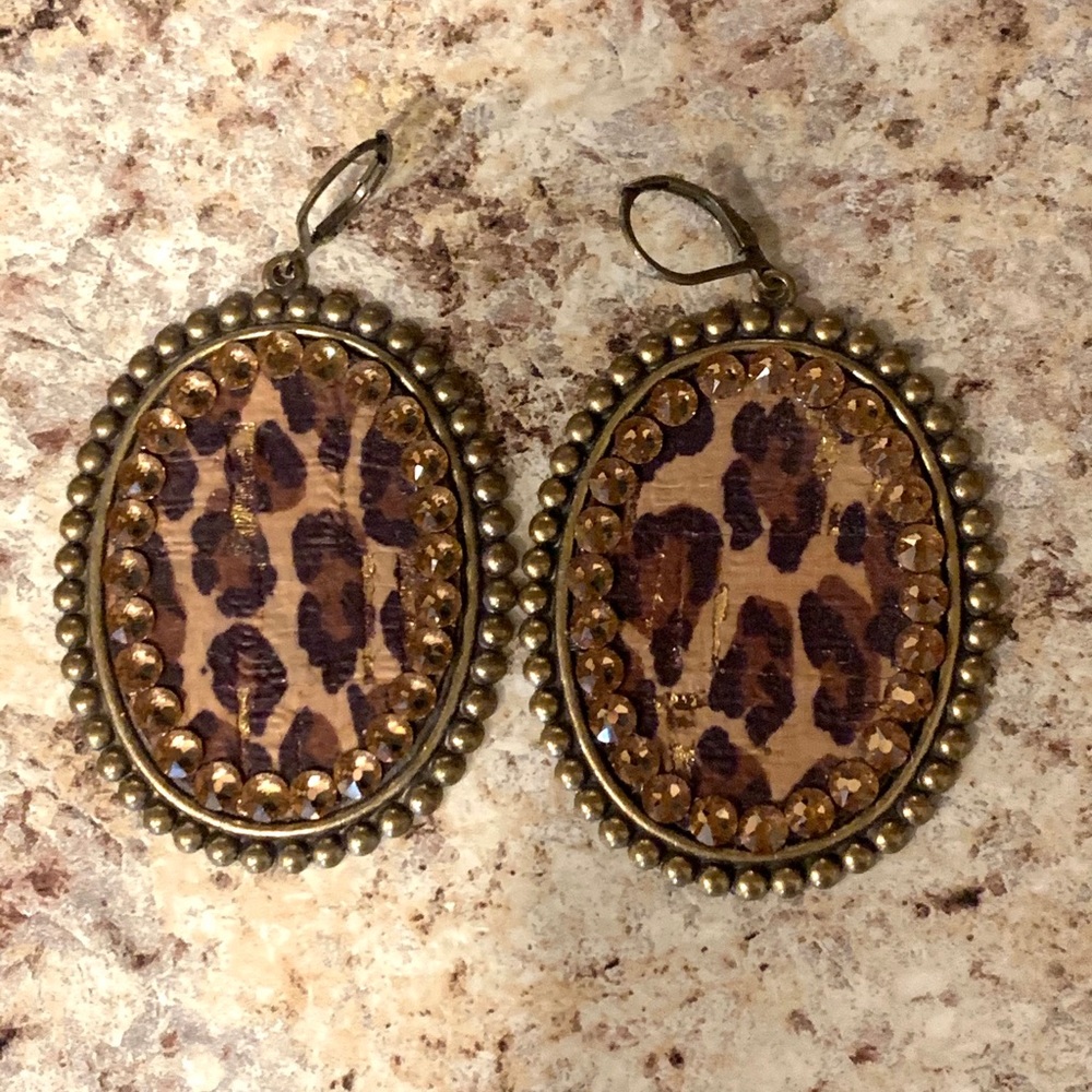 🎉SOLD🎉Pink Panache Leopard Earrings